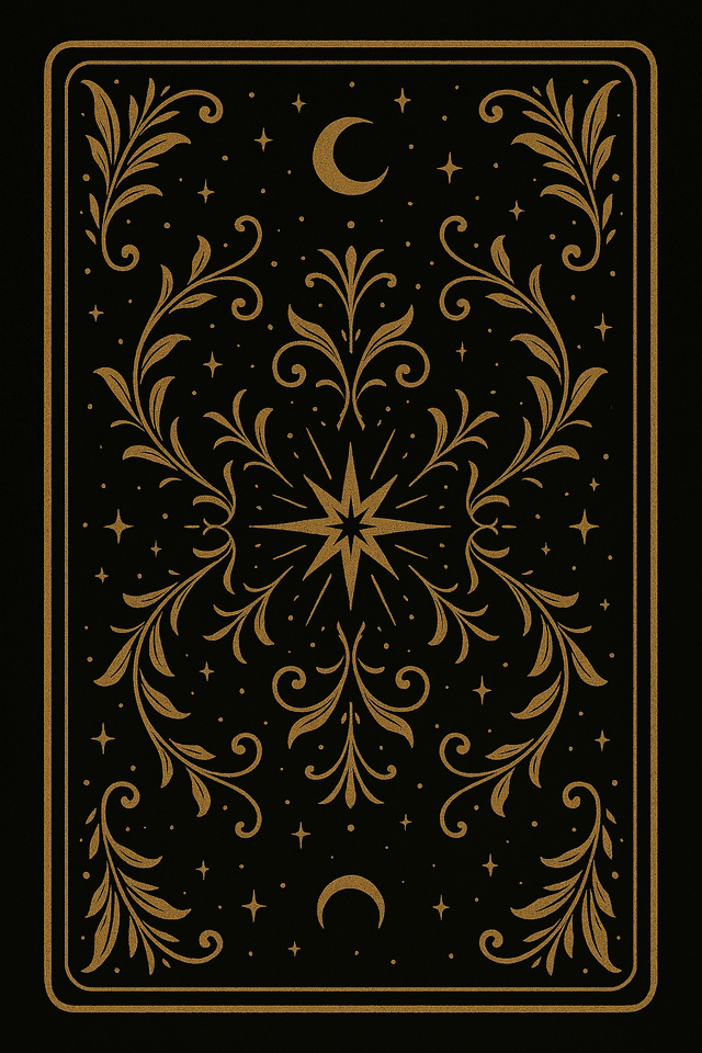 Tarot card back