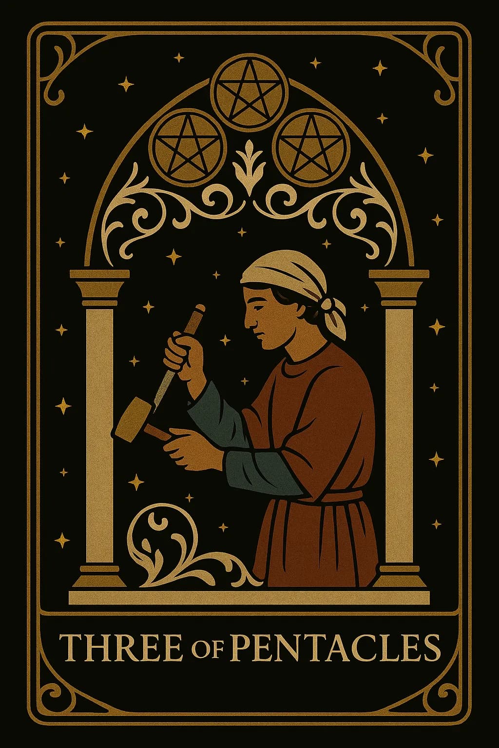 Three of Pentacles