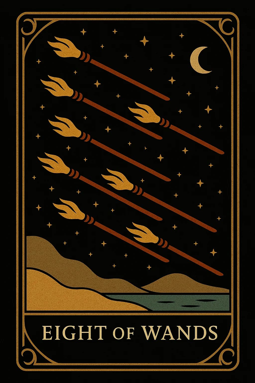 Eight of Wands